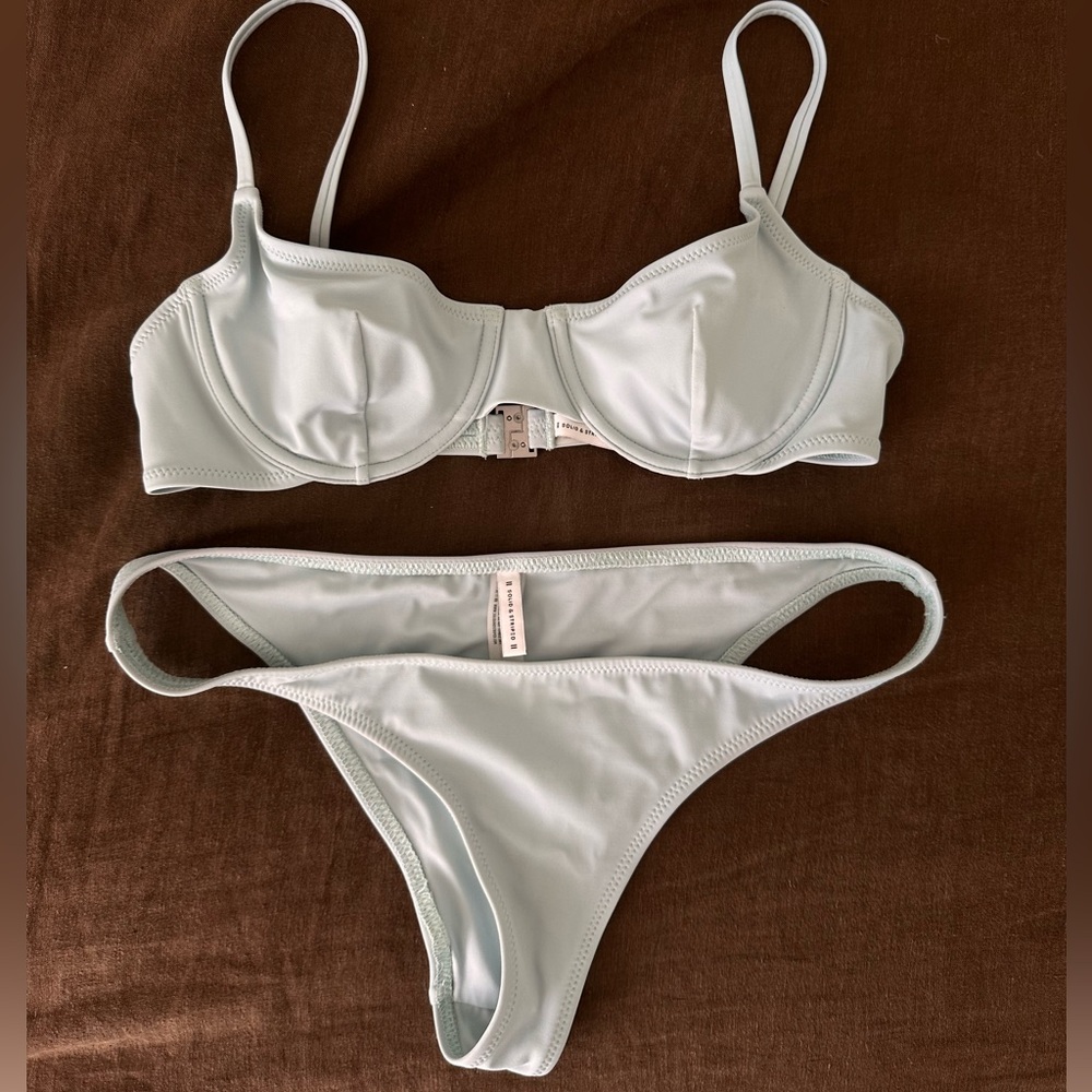 Solid and Striped light blue bikini